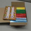 JOYIN 12PCS Card Boxes Holder for Christmas, Brown Kraft Paper Envelope Boxes for Presents Wrapping, 12 Design Xmas Holiday Birthday Decor, Small Party Favor Money Cash Holder (Christmas Classic Color)