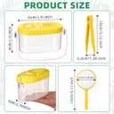 Halloscume 4 Sets Bug Collection Kit for Kids, Explorer Outdoor Kit with Bug Containers for Insects, Magnifying Glass, Tweezers, Nature Exploration Gift Toy for Girls Boys(4 Colors)