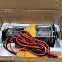 FieryRed ATV/UTV Winch- 12 V 3500LBS Electric Winch with Steel Cable, Wire and Wireless Remote Control, Roller Fairlead, IP67 Waterproof