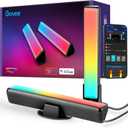 Govee Smart LED Light Bars, Work with Alexa and Google Assistant, RGBICWW WiFi TV Backlights with Scene and Music Modes for Gaming, PC, Living Room Decoration, Black