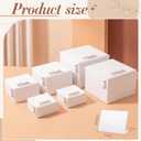 Yinder 6 Pcs White Paper Buffet Risers with Mini Table Sign and Marker Food Nesting Risers for Buffet Table Display Stand Shelf for Party Catering Dessert Jewelry ( 8", 7", 6", 5", 4", 4")