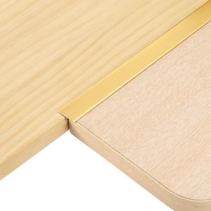 uxcell 4Pcs 2.9ft x 0.59" T Molding Floor Transition Strips, Aluminium Alloy Vinyl Flooring Gap Trim for Joining Laminate Planks Tiles Floor Gaps, Gold