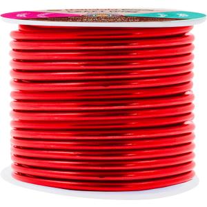 Mandala Crafts 10 Gauge Anodized Aluminum Craft Wire for Jewelry Making - 32 FT Colored Flexible Red Wire - Bendable for Bonsai Armature Crafting Sculpting