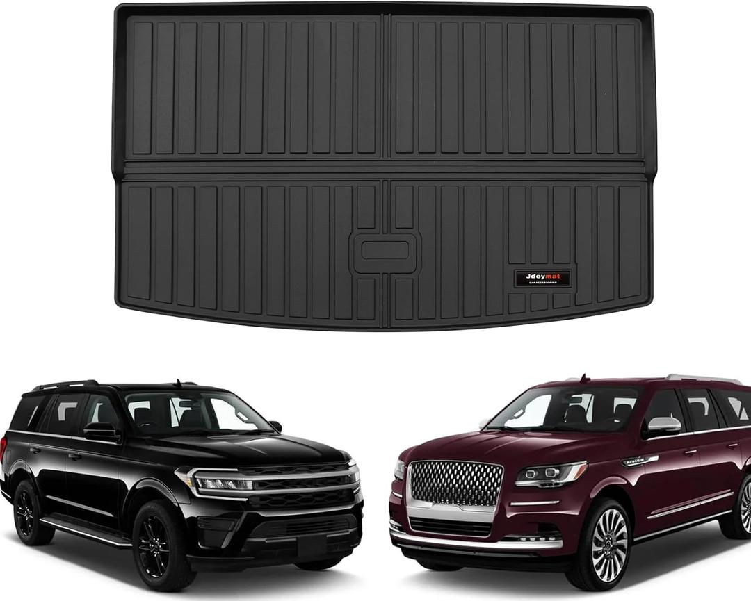for 2018-2024 2025 Ford Expedition Max/Lincoln Navigator L Cargo Mats Trunk Liner All Weather TPE Rubber Protection (Cargo Liner-Only for MAX Or L)