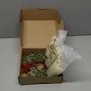 6 Pcs Christmas Flameless Candles with Rings Wreaths Small Artificial Red Berry Candle Ring LED Battery Operated Votive Candle with Remote Control for Table Xmas Centerpieces Window Decor (3.5/ 4.3/ 5.1 Inch, Ivory)