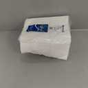 JEBBLAS Disposable Cloth Like Napkins, Built-in Flatware Pocket, Wedding Party Linen Feel White Napkin, Prefolded for Silverware,50 Count