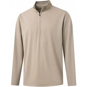 M MAELREG Quarter Zip Pullover Men Mock Neck Long Sleeve Performance Golf Athletic Pullover Half Zip Mens Sweatshirt 2XL
