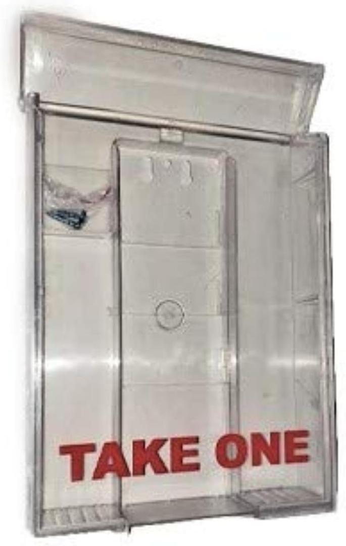 Clear Snap Shut Brochure Box Clear Flyer Box Clear Literature Holder Brochure Box Box Brochure Holder Flyer Box Transparent Outdoor "Realtor Style" Info Box Real Estate Realtor Supplies