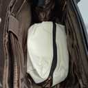 LOVEVOOK Laptop Tote Bag for Women,Canvas Work Bag, Waterproof Business Teacher Bag,Large Computer Handbag Purse Briefcase,Office Gifts for Women (15.6 Inch, Beige & Black)