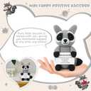 2 x JoycuFF Granddaughter Gifts Positive Crochet Raccoon Emotional Support Crochet Granddaughter Gifts from Grandma Christmas Birthday Gift Emotional Inspirational Support