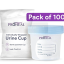 Specimen Collection Sterile Urine Cups - 100 Pack