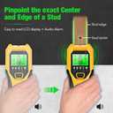 Stud Finder Wall Scanner 5 in 1 Multifunctional Upgraded Smart Wall Scanner, Stud Sensor Beam Detector with Battery for Wood Metal and AC Wire Detection, Comes with HD LCD Display and Audio Alarm
