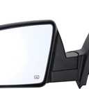 ZPOASTS Towing Mirror Replacement Fit for 07-16 TOYOTA TUNDRA Powered,W/Heated,Black LEFT SIDE, Driver Side