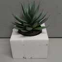 Briful Succulents Plants Artificial for Home Decor, Realistic Potted Fake Agave Plant, Black Ceramic Vase, Cute Aloe Maguey Faux Plant, Shelf Tables Decor, Modern Farmhouse Home Bathroom Decorations