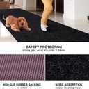 2' x 8' Runner Rugs with Rubber Backing, Outdoor Indoor Utility Non Slip Carpet Rug Runner for Hallway, Custom Size Area Rugs Mat for Entryway Balcony Patio Kitchen Garage Stair Laundry
