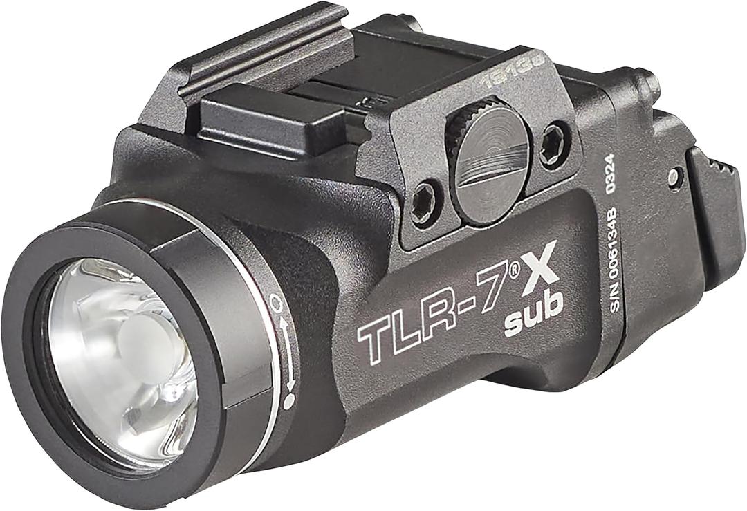 Streamlight 69402 TLR-7 X sub 500-Lumen Tactical Weapon Light Designed Exclusively and Solely for Select 1913 Railed Subcompact Handguns, Includes Mounting Kit and Keys, Black
