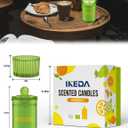 Scented Candles Set: Aromatherapy Candle for Home Fragrance | Long Lasting with 80 Hour Burn Time, 6.2oz | Natural Soy Candles Gifts for Women Men | 3 Pack Candle for Home Scented (Citrus Tea)