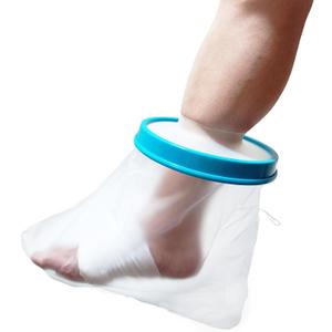 Tideshake Waterproof Foot Cast Cover for Showering, Reusable Adult Foot Cast Protector, Cast Covers for Ankle Shower after Surgery, Watertight Cast Bag for Burns