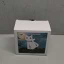 3.5FT Halloween Inflatable Decor White Cat with LED Lights Halloween Indoor Outdoor Blow Up Decorations Party Holiday Decor