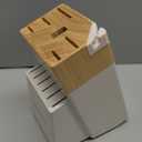 Knife Set,Astercook Kitchen Knife Set with Block 14-Piece Full Tang Stainless Steel Knives with Sharpener Dishwasher Safe and Anti-Slip Ergonomic Handle Elegant Cream White Utensils Set