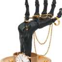 Suck UK Gothic Decor - Skeleton Hand - Gothic Home Decor - Jewelry Holder - Goth Gifts For Women - Jewelry Organizer - Halloween Decorations - Goth Desk Accessories - Ring Holder - Trinket Dish Black