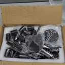 Sieral Candle Holders Bulk Taper Candlesticks Holders Set Modern Decorative Metal Candelabras for Wedding Anniversary Home Dinning Table Centerpiece Xmas Party Decor(Matte Black,36 Pcs)