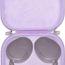 Headphones Case for JLab JBuds Lux ANC Wireless Headphones - Travel Storage Headphones Case (Mauve Purple)