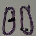 USB C to USB C Charger Cable, 60W Type C Charging Cable Cord, Right Angle Fast Charging USBC to USBC Cable for iPhone 17 16 15 Pro Plus Pro Max Air/MacBook Air/Samsung S25 Ultra /S24 (Purple)