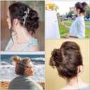 WILLBOND 4 Pcs Messy Hair Bun Hairpiece Tousled Updo for Women Hair Extensions Straight Short Ponytail Elastic Scrunchies Curly Hair Accessories (Brown mix Blond/12H24,Basic Style)
