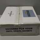 HOUSE DAY Wide Shoulder Wooden Hangers, Suit Hangers with Non Slip Pants Bar, Smooth Finish 360 Swivel Hook Solid Wood Coat Hangers for Dress, Jacket, Pants, Heavy Clothes Hangers 6 Pack (Walnut)