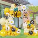 umble Bee Balloon Garland Kit: Yellow Black and white Bee balloon arch for Sweet Honey Bee Baby Showers, 'What Will It Bee' themed gender Reveals,Sunflower or Sunny Birthday Decors