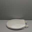 Round Toilet Seat Slow Close, Quiet Toilet Seat Cover with Never Loosen Durable Toilet Seat Lid Easy to Install & Clean, Polypropylene (PP), 17" Round Almond