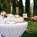 Acrylic Wedding Sign Wish You Were Here Signs for Ceremony Modern Calligraphy Arch Acrylic Table Top Signs for Wedding Reception and Event Party Table Decor (White Wildflowers)