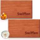 2 Pcs Wood Car Air Freshener Starter Refill Kit Car Odor Eliminator, Scent Deodorizer Vehicle Scent Diffuser for Cabin, Truck & Suv Visor Clip, No Clip Included(Amber, Earthy)
