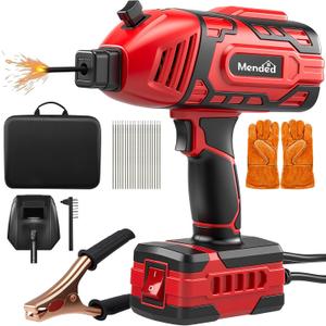 Sakertool Portable Welding Machine Electric: IGBT Handheld Welder with 5 Variable Current Adjustment - Hand Held Anti-Stick ARC Welder for Home Repairs - 110V Welding Machine Kit