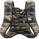 ZELUS Weighted Vest Weight Vest with Reflective Stripe for Workout, Strength Training, Running, Fitness, Muscle Building, Weight Loss, Weightlifting (Brushstroke Sand Camo) 30 L