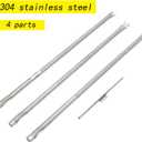Leship 34 1/4 Inch Burner Tube Set Replace for Weber 67722 67820 Genesis 300 Series E310 E320 EP310 EP320 S310 S320 Gas Grills (2007-2010) with Side Control Knobs (304 Stainless Steel)