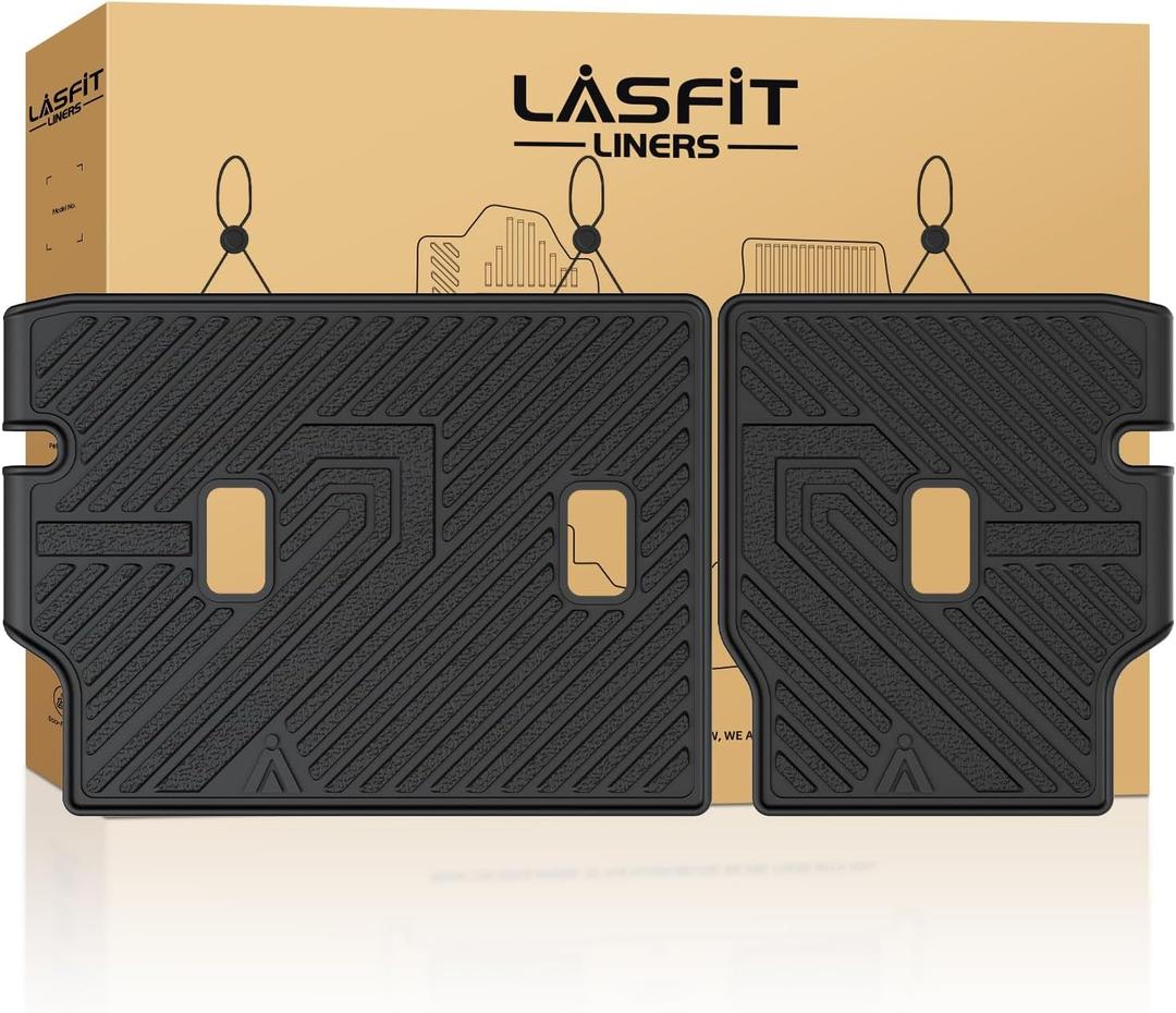 LASFIT Rear Seat Back Protector for Honda Passport 2026, All Weather TPE Pet Friendly Custom Fit Passport Second Row Back Seat Cover Mat Liner Accessories, Black