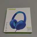 POWMEE P20 Kids Headphones for School, Kids/Teens/Boys/Girls with Safe 94dB Volume Limited, 3.5mm Jack Wired Cord Over-Ear for Fire Tablets/Travel/PC/Phones(Blue)