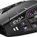 EVGA X15 MMO Gaming Mouse, 8k, Wired, Black, Customizable, 16,000 DPI, 5 Profiles, 20 Buttons, Ergonomic 904-W1-15BK-KR