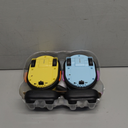 2 Pack Remote Control Car, RC Ejecting Bumper Car for Kids, Cat and Rat War Cheese Bumper Car, Car Toys for Ages 5-7, Christmas Birthday Gifts Toys for 3 4 5 6+ Year Old Boys Girls (Yellow)