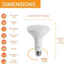 LED Flood Light Bulbs, BR30 Dimmable 750LM Recessed Light Bulbs, 8W(65W Equivalent), CRI80, 2700K Soft White, 15000 Hours, E26 Base LED Can Bulb, 6 Pack