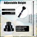 86.6" Hunting Blind Support Pole Adjustable Center Support, Black