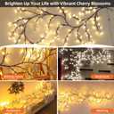Willow Vine Lights for Wall Decor, Fairy Lights with Vines, Artificial Plant Lighting Tree Branch, 8 Flashing Modes for Wall/House/Bedroom Decoration (144LED)