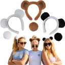 Brown Bear Ears, Polar Bear, Panda Headband for Halloween Accessories