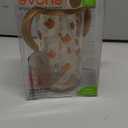 Evorie Tritan Spill Proof Toddler Straw Sippy Cup, 10 oz for Baby and Toddlers 1-3 Years Old, No Spill Straw Water Bottle with Removable Handles, Ideal for School, BPA-Free, Honey Bear