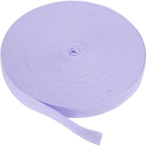 PATIKIL Cotton Twill Tape 1 Inch 50 Yards Cotton Ribbon Bias Binding Tape Herringbone Webbing Trim for Sewing Gift Wrapping Craft DIY Light Purple