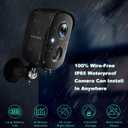 Security Cameras Wireless Outdoor, 2K Battery Powered AI Motion Detection Spotlight Siren Alarm WiFi Surveillance Indoor Home Camera, Color Night Vision, 2-Way Talk, Waterproof, Cloud/SD Storage