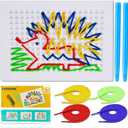 Fine Motor Threading Boards for Kids - Pencil Grasp Fine Motor Toys Sensory Learning Boards for Preschooler, Calm Down Activity Therapy Toys Gifts for 3 4 5 6 Year Old Kids Boys Girls
