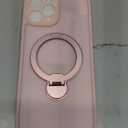 FNTCASE for iPhone 12 Pro-Max Case: [360 Spin Magnetic Stand] [Compatible with Magsafe] [Screen Protector] Translucent Matte Military Grade Shockproof Full Camera Protective Phone Cover - Pink